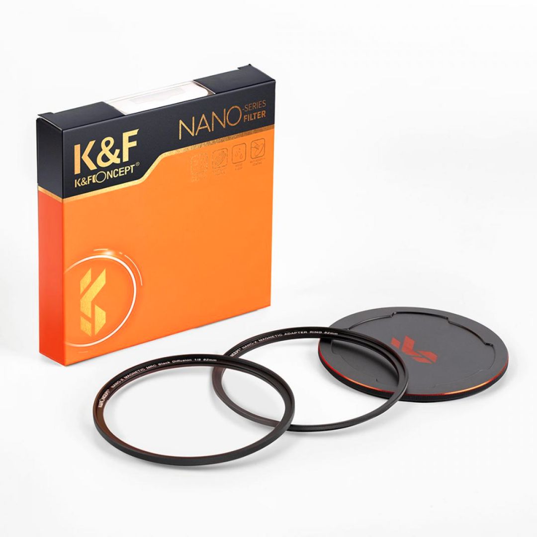 K&F Concept 52mm Nano-X Magnetic Black Mist Filter 1/8 + Adapter Ring & Lens Cap SKU.1835 - 5